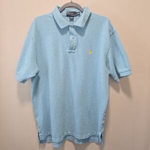 Vintage Polo by Ralph Lauren Men's Plus‎ Size 2X Big &  Tall Polo Shirt Blue